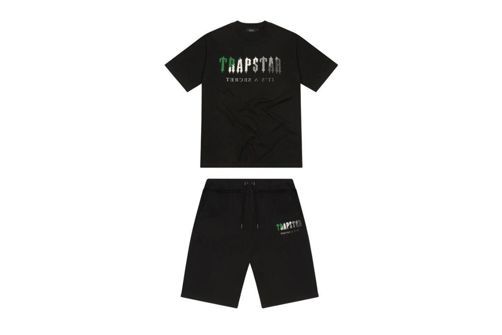 Mens Black/Green Shorts set "TStar"
