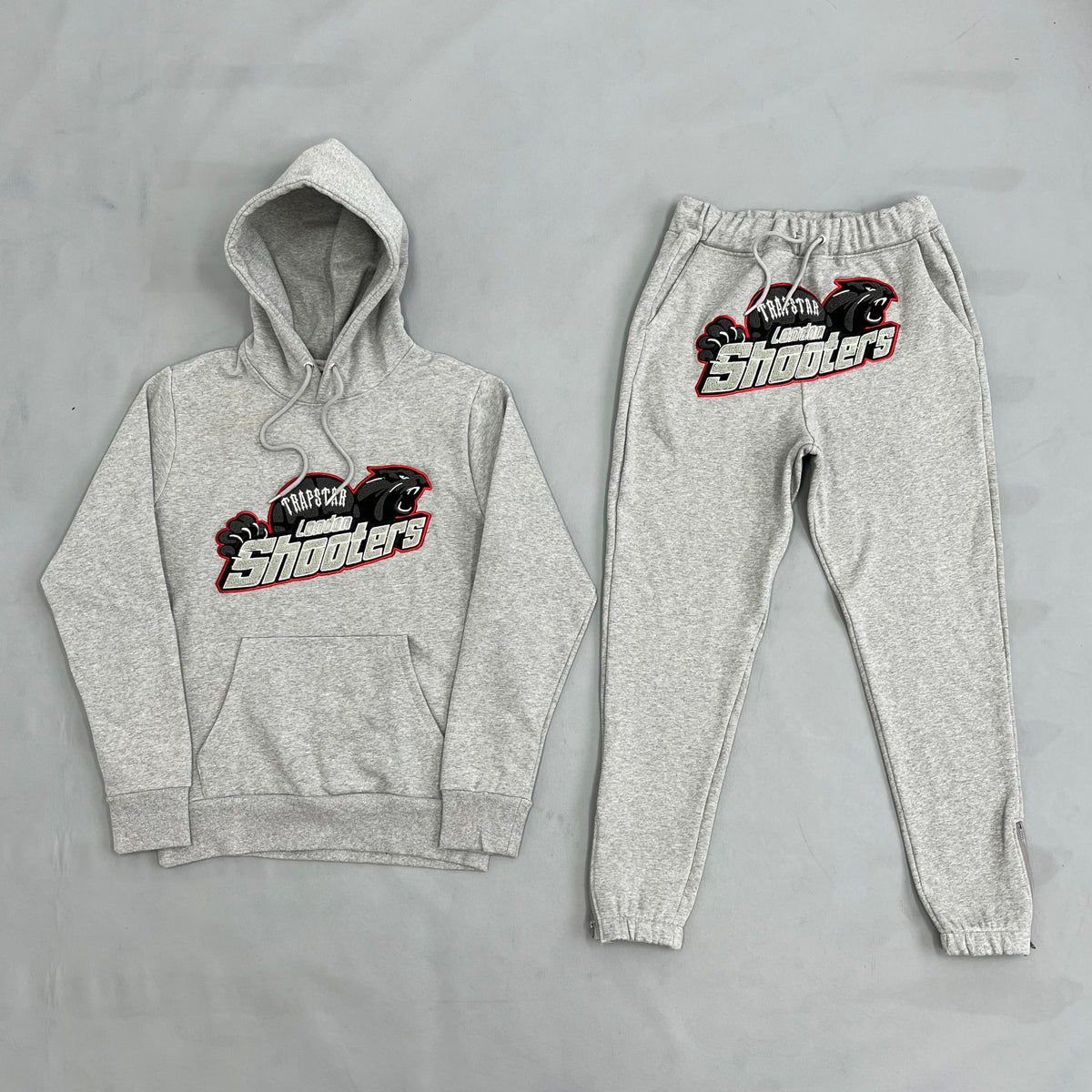 Mens Grey/Red Shooters tracksuit 