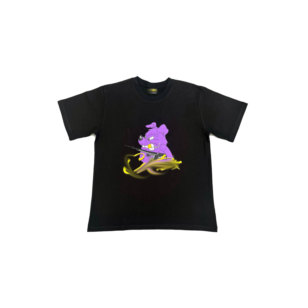 Mens Black/Purple T-shirt “Crt*z”